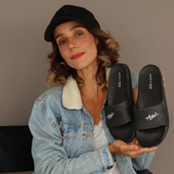 Slipper Slider Black